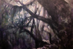 (Ref - 38: ET13) Deep in the wood, acrylic on canvas, 80x60cms, £525
