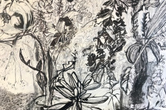 (Ref - 29: JJ12) Spring flowers II , mixed media on paper, 88 x 63 cms, £350,	framed