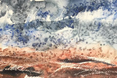 Earth & Sky 2, Hazel Barron-Cooper, Watercolour, 36.5cms x 46cms, £120, HBC17