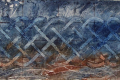 Interlace Landscape, Hazel Barron-Cooper, Watercolour, 56cms x 102cms, £500, HBC10