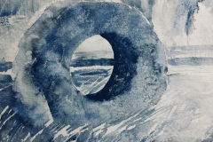 Men-an-Tol, Hazel Barron-Cooper, Watercolour, 30cms x 42cms, £180, HBC25