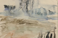 Rain Painting, Hazel Barron-Cooper, Watercolour, 68cms x 51cms, £280, HBC7