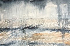 Rain and Land 2, Hazel Barron-Cooper, Watercolour, 76cms x 28cms, £120, HBC20