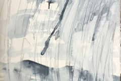 Rain Storm, Hazel Barron-Cooper, Watercolour, 76cms x 28 cms, £120, HBC22