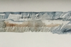 Wall Country, Hazel Barron-Cooper, Watercolour, 24cms x 56cms, £100, HBC 27