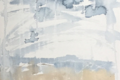 Clouds on Wall, Hazel Barron-Cooper, Watercolour, 76cms x 28cms, £120, HBC24