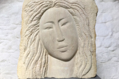 Tobias’s angel, Lincoln redbed stone, 	38x37x10cm, £1700, RB5