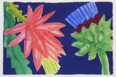 Artichoke and Cactus on Deep Blue [dxa-98]