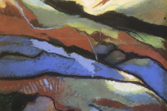 [SOLD] Cloud Shadows Hills - Type: Pastel, white frame, glass - Size: 385x310 including frames - Ref: ART25J/F - Cost: £112 Gallery, £38 Foodbank