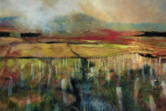 Title: New Plantation - Type: Mixed media, broad, thin white frame - Size: 920x610 including frame - Ref: ART17J/F - Cost: £375 Gallery, £125 Foodbank
