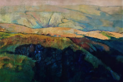 Title: Quarry Edge - Type: Mixed media, box canvas - Size: 910x610 no frame - Ref: ART10J/F - Cost: £375 Gallery, £125 Foodbank