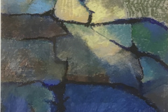 Title: Valley Head - Type: Oil, white frame, glass - Size: 385x310 including frames -  Ref: ART24J/F - Cost: £112 Gallery, £38 Foodbank