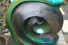 Title: WAVE, in green glaze - Reference: DKSCU2 - Cost: £3,000
