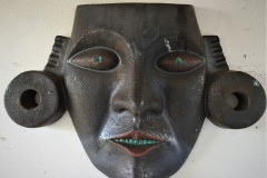 Title: AZTEC HEAD, black/green glazed - Ref: DKSCU20 - Cost: £795