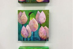 11. Tulips - Sheila Smith - Type: Oil, Box Canvas - Size: 200x200mm - Cost: £45 each, 3 for £140