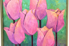 12. Pale Purple Tulips - Sheila Smith - Type: Oil, Box Canvas - Size: 430x430mm - Cost: £295