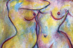 17. Dancing Figures - Bernadette Koranteng - Type: Mixed media behind glass - Size: 945x745mm - Cost: £450