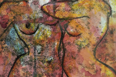 18. Dancing - Bernadette Koranteng - Type: Mixed media behind glass - Size: 440x335mm - Cost: £175