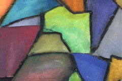 20. Stained Glass - Rick Kemp - Type: Mixed media on Canvas - Size: 1010x500mm - Cost: £435