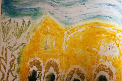 29. The Yellow House - Carole Thirlaway - Type: Collagraphs, Oil on somerset paper - Size: 520x430mm - Cost: £225