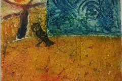 30. Old Wall, Tree and Owl - Carole Thirlaway - Type: Collagraphs, Oil on somerset paper - Size: 520x430mm - Cost: £225