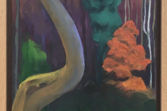 Evergreen-and-autumn-leaves