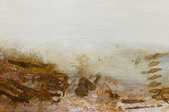 Glynnis Carter  13. Shoreline  
mixed media  41x102cm £750