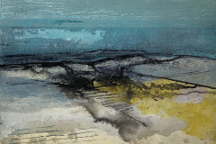 Glynnis Carter 16. Seascape 
mixed media 40x40cm framed £475