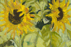 Christina Mingard 'Turning To The Sun', 30 x 25 cm, glazed, acrylic, framed, £325