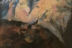 John Fowler ‘Langdale Pike’ Pastel on paper under glass white wood frame, 545x545 with frame, £225.00