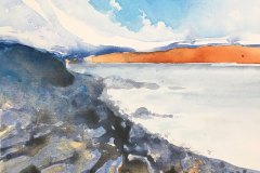Mary Hayward 'Kyle of Bute', 500x500, acrylic on canvas, £300