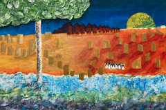 Rick Kemp ‘Bullion at the Waterhole’ Oil on Canvas, 1500x1000, £495