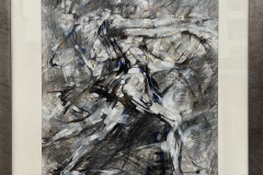 Sue Malkin 'Metallic Dancer', Graphite, metallic pigments, acrylic, 96x76cms, £700
